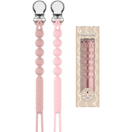 Porta-Chupetas KOWLONE Rosa (4,5 x 10 cm) Kowlone - Cuidados com a higiene oral - porta chupetas, rosa, 4.5x10cm