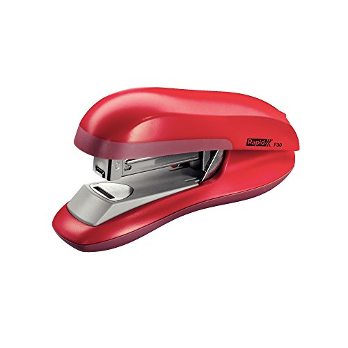 Agrafador RAPID Flat Clinch 30 Folhas Vermelho Rapid - Agrafadores - mecanismo metálico, pega de borracha, 30 folhas, 80 g