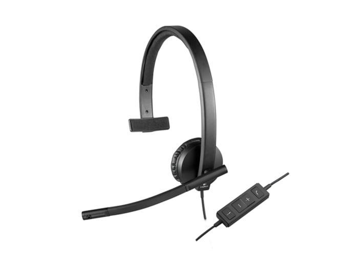 Auscultadores Com fio LOGITECH H570E (Com Microfone) Logitech - Fones de ouvido e headsets - com fio, microfone