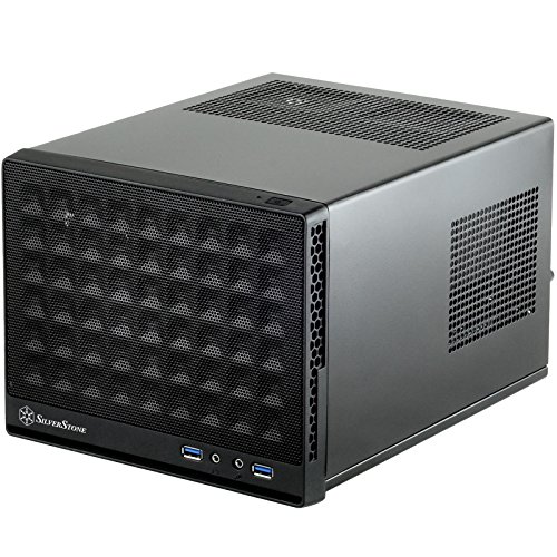 Caixa PC SILVERSTONE SST-SSG13PT (Mini ITX - Preto) Silverstone - Componentes de computador - mini-tx, preto, metal, plástico