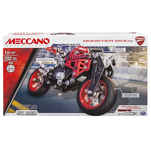 Construção MECCANO Elite Ducati Motorbike MECCANO - Brinquedos de conjunto de construção - motorizado, ducati, elétrico, rodas, aço