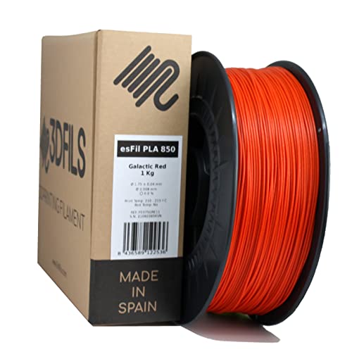 Material para impressão em 3D 3DFILS GLITTERPLA-RED 3DFILS - Acessórios para impressoras 3d - PLA, vermelho, 60 °C, -10 °C