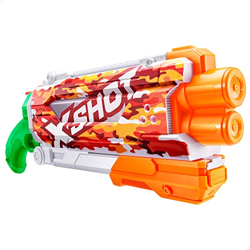 Pistola de Água COLORBABY X-Shot (Idade Mínima: 3) x-shot - Armas de brinquedo e acessórios - 800 ml, 9 metros, 2 canos, design azul