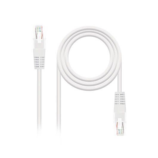 Cabo de Rede NANOCABLE (RJ45 - 5 m - Branco) NANOCABLE - Cabos de rede - rj45, 5m, branco