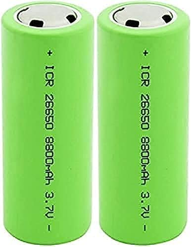 Bateria recarregável 3.7V 8800mAh 26650 (2 unidades) LeeSen - Baterias - 3.7V, 8800mAh, 26650, litio