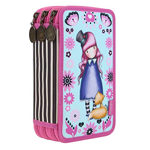 Bolsa de Moeda GORJUSS 3 Bolsas Triple Plumier Santoro Gorjuss - Organizadores de mesa - bolsa moeda, gorjuss, triple plumier