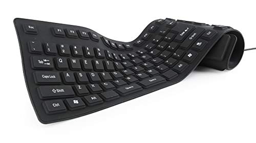 Teclado com Fios GEMBIRD KB-109F-B (USB + PS/2 - Idioma US) Gembird - Teclados - qwerty, numérico, usb+ps/2, 15m, led duplo