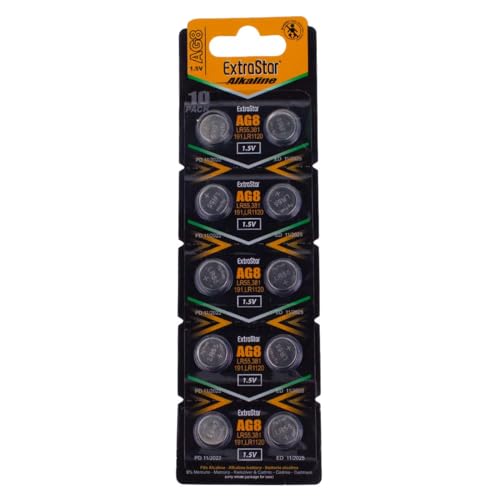 Pilhas CAMELION 2X Ag8 Lr1120 Lr55 Sr1120W Gp91A EXTRASTAR - Baterias de uso geral - litio, 1.5v, 10 unidades