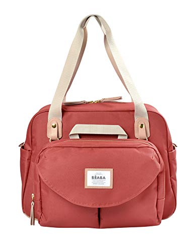 Mala de Mudança BÉABA Genève II Terra Cotta Beaba - Sacolas de fraldas - mudança, modular, terra cotta, bolsa frontal