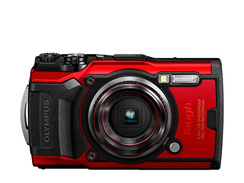 Máquina Fotográfica Compacta OLYMPUS TG-6 Vermelho Olympus - Câmeras de vigilância - compacta, submersível, resistente ao gelo, prova de choques