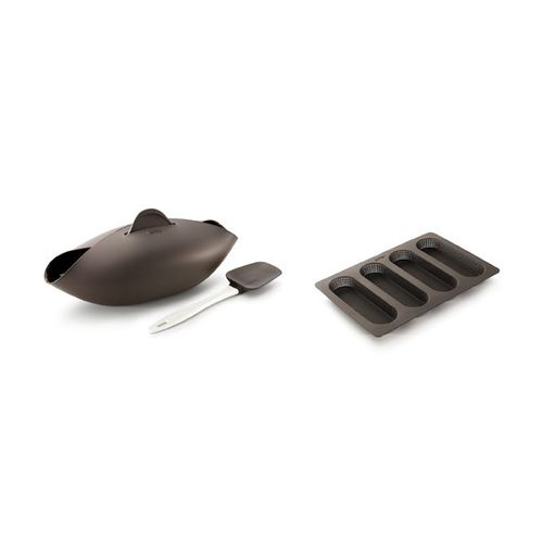 Forma para Pão LÉKUÉ Essential (Material: Silicone - Castanho) Lékué - Conjuntos de utensílios de forno - silicone, castanho, antiaderente, desmoldavel