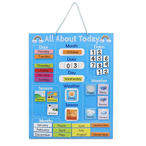 Quadro de Aprendizado Infantil NAVARIS (Idade Mínima: 3) Kw-Commerce - Quadros brancos de apagar a seco - idade mínima: 3, dias da semana, meses, estações