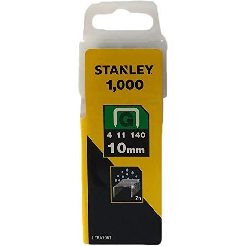 Caixa de 1000 Agrafos STANLEY Tipo G 4/11/140 STANLEY - Grampos industriais - 1000 agrafos, Stanley, g 4/11/140