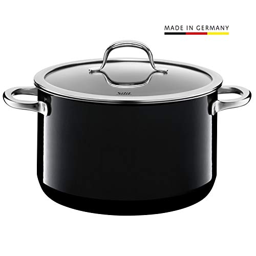 Panela Alta SILIT (Aço Inoxidável - Preto) Silit - Panelas de molho - aço inoxidável, preto, 6,4 l