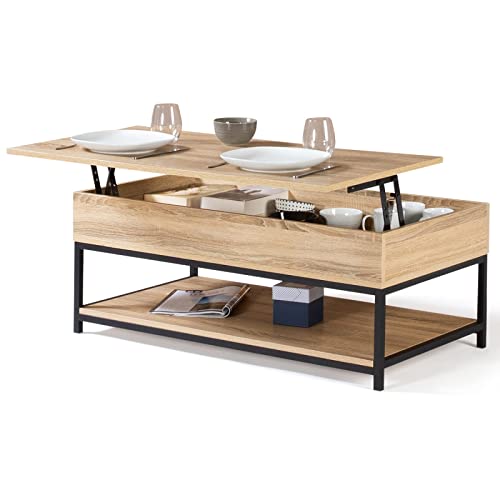 Mesa de Centro ID MARKET Detroit (Castanho - 100x50x80 cm) IDMarket - Conjuntos de móveis de quarto - castanho, 100x50x80 cm