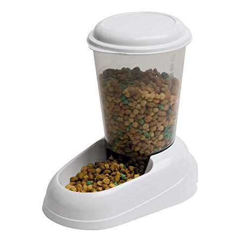 Comedouro para Cães FERPLAST Zenith Branco FERPLAST - Tigelas, comedouros e bebedouros para animais de estimação - 3 litros, base anti-derrapante, tampão removível, tanque transparente