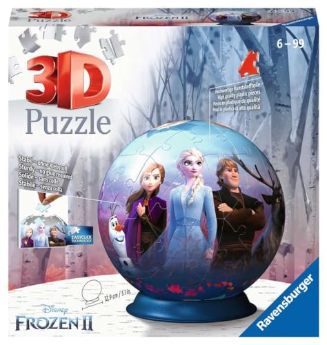 Puzzle RAVENSBURGER IBERICA Frozen 2 Quebra-Cabeça 72 Peças Ravensburger - Quebra-cabeças de encaixar - quebra-cabeça 3d, 72 peças, EasyClick, plástico curvado