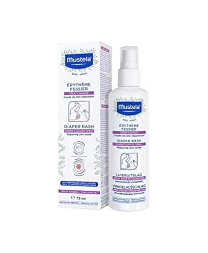 Spray para mudar fraldas BEBE NIÑO Spray mudanças fraldas (75ml) Mustela - Tratamentos para assaduras - naturais, biológicos, portátil, bebés