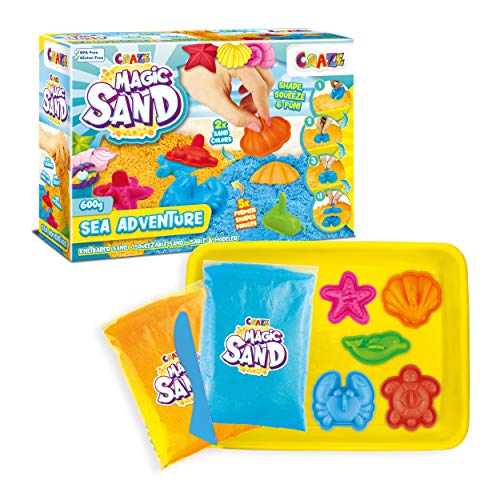 Areia Mágica CRAZE Magic Sand (Idade Mínima: 3 Anos) CRAZE - Materiais de arte e artesanato - criatividade, cores, moldes, 3 anos