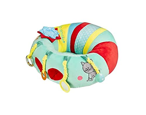 Assento de Atividades SEAT & PLAY 1 em 1 (Cinzento) Vulli - Acentos de vaso - 2 em 1, espuma acolhedora, atividades para bebé, lavável