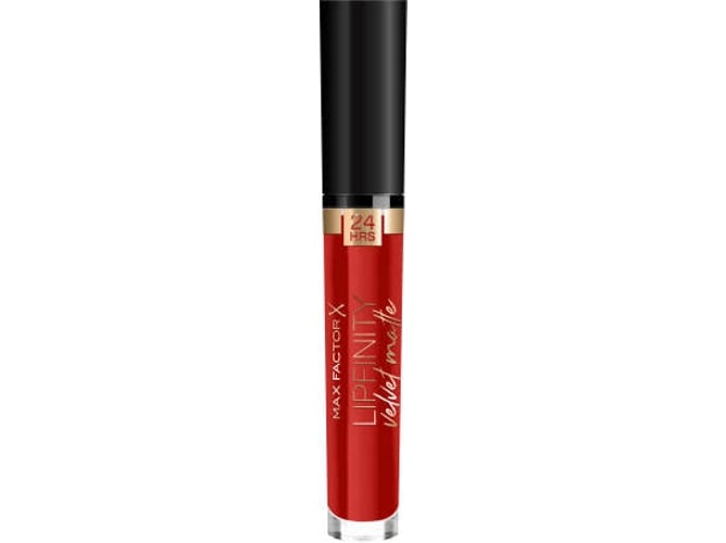 Batom MAX FACTOR Lipfinity Velvet Matte 025 Red Luxury Max Factor - Maquiagem labial - vermelho, veludo mate, feminino, adulto