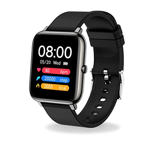 Smartwatch JUDNEER SWS-01 (Bluetooth - Silicona - Preto) Judneer - Monitores de atividade - smartwatch, judneer, sws-01, bluetooth, silicona, preto