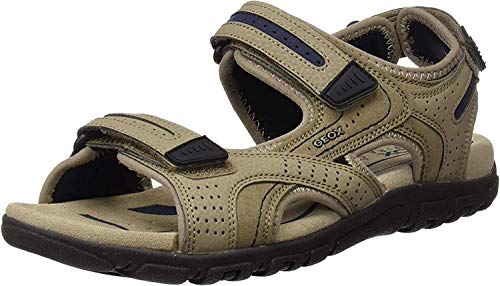 Sandalas GEUX Uomo Strada D Navy Blue Forro Suede Geox - Sapatos - casual, transpirável, amortecedor, cinto de ajuste