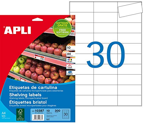 Etiqueta para Endereços APLI 10387 | Branco APLI - Papel de impressora e copiadora - etiqueta, endereços, branco