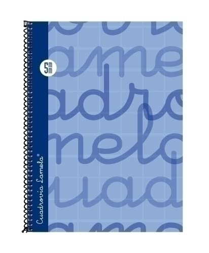 Caderno Escolar LAMELA Spiral Azul (A4 - Quadriculado) Lamela - Cadernos e bloco de notas - quadriculado, espiral, a4, resistente
