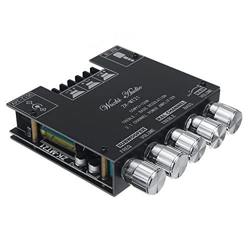 Wangcl Amplificador de Áudio Zk-Mt21 2.1 Canais Bluetooth Digital Power Amplifier Board WANGCL - Placas de circuito impresso - 2.1 canais, bluetooth, aux, sem fios