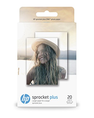 Papel Fotográfico HP Sprocket Plus Photo Paper (5,8x8,6cm) HP - Papel de impressora e copiadora - papel fotográfico, HP Sprocket Plus, fotos coloridas, tamanho postal, resistentes ao água