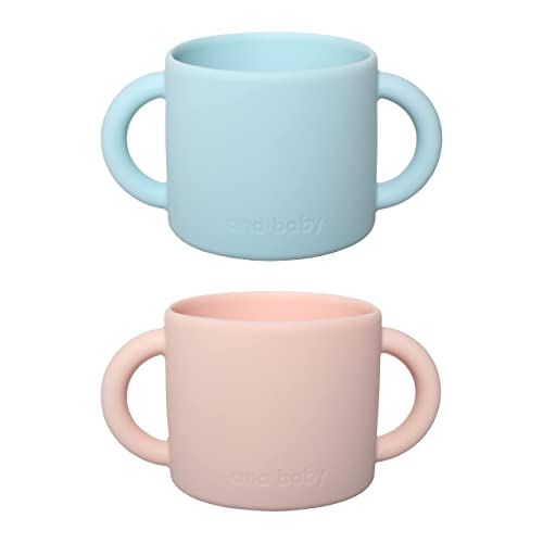 Conjunto de 2 Taças de Silicone com Boca Dupla para Bebês e Pequenos Ana Wiz Ltd - Copos e canecas - silicone, boca dupla, bebés, pequenos