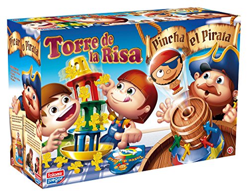 Jogo de tabuleiro FALOMIR 32-7777 (3 anos) Falomir - Jogos de tabuleiro - 2 jogos, torre de ririnha, pirata