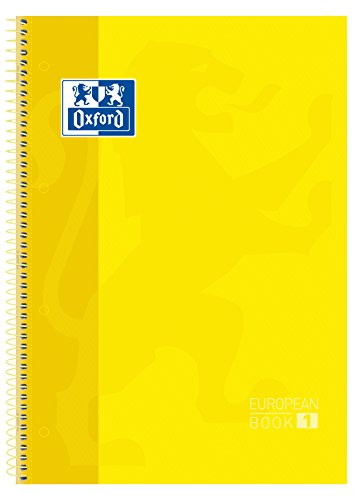 Caderno OXFORD (A4+ - Amarelo - Quadrado) Oxford - Cadernos e bloco de notas - a4, amarelo, quadrado, espiral, elástico