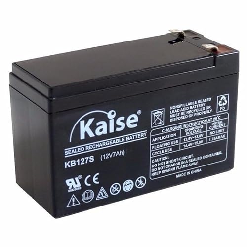 Bateria KASEISECURITY (Para Portátil - 12V - 7 Ah) Kaise Technologies - Baterias de uso geral - bateria, kaseisecurity, portátil, 12V, 7Ah