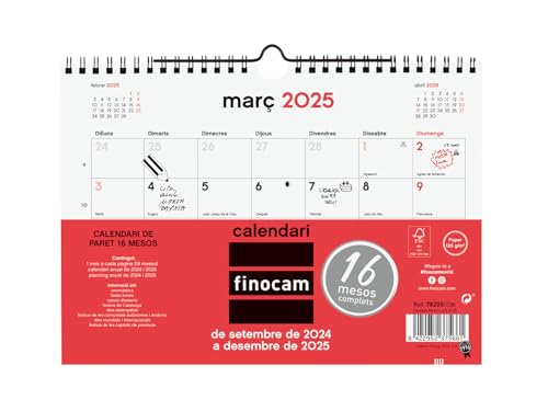Calendário FINOCAM 2024-2025 16 meses (Catalão) Cabero Group 1916, S.A. - Calendários, organizadores e planejadores - calendário, finocam, 2024-2025, 16 meses, catalão