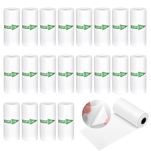 Recargas de Papel de Impressão 20 Unidades DWDHYEAN - Rolo de papel para recibos e máquinas de adição - recargas, papel impressão, 20 unidades