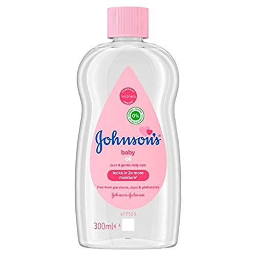 Óleo Corporal JOHNSON'S Baby Oil (300 ml) J&J Johnson & Johnson - Banho e corpo - óleo corporal, 300 ml, amasante natural, tratamento secura