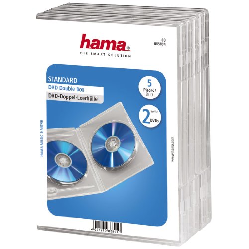 Caixa para Discos Ópticos HAMA 00118259 Hama - Estojos e organizadores de cd/dvd - caixa, cds, DVD-R, dvd-rom, compatível