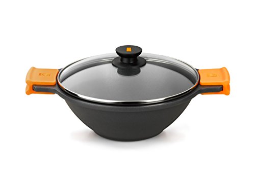 Frigideira Wok Bra Efficient 28 Cm Aço Inoxidável BRA - Frigideiras e panelas de fritar - aço inoxidável, 28 cm, frigideira wok, 4 L