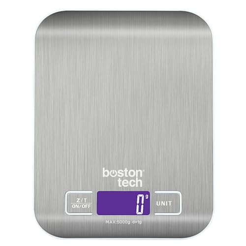 Balança de Cozinha BOSTON TECH HK105 (Capacidade: 5 Kg - Precisão: 1 g) Boston Tech - Balanças de medição - 5 kg, 1 g, aço inoxidável, precisão