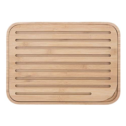 Tábua de Cozinha em Bambu Sem Cor com Grelha Removível GRANDE PEBBLY Pebbly - Tábuas de corte - bambu, grelha removível, grande