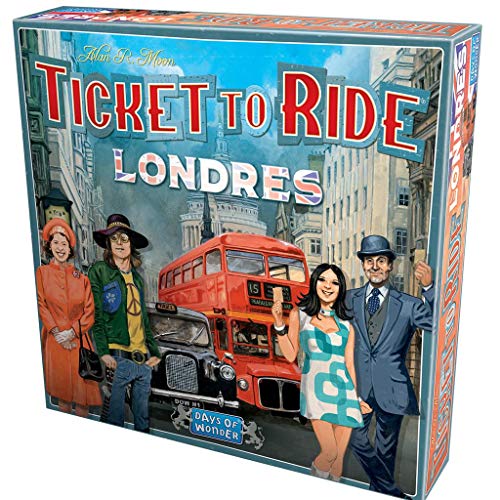 Jogo de tabuleiro ASMODEE Ticket To Ride London (8 anos) Days of Wonder - Jogos - jogo de tabuleiro, ticket to ride, londres, autocarros, bilhetes