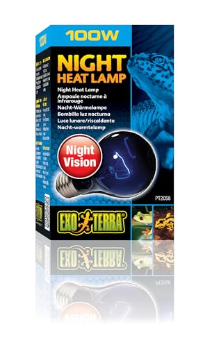 Lâmpada para Terrário EXO TERRA Night Heat Lamp EXO TERRA - Aquecimento e iluminação do habitat de répteis e anfíbios - terrário, luz da lua, baixa potência