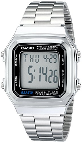 Relógio CASIO Homem (Preto e Prateado - Digital - 3.6 x 9.2 x 5.4 cm) Casio - Relógios - digital, resistente à água, alarma, 3.6 x 9.2 x 5.4 cm