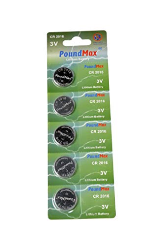 Pilhas POUND MAX Lítio Cr2016 (Lítio - CR2016 - 3 V) PoundMax - Baterias de uso geral - litio, cr2016, 3V, 160mAh