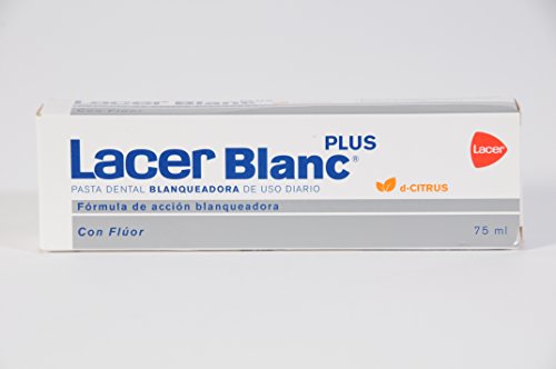 Pasta de Dentes LACER Pasta Branca Plus (75 ml) Lacer - Pasta de dentes - 75 ml, aplicador, sem álcool, higiene bucal