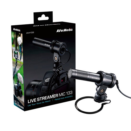 Microfone AVERMEDIA Live Streamer Mic (Preto) AVerMedia - Microfones - microfone, avermidia, live streamer, preto