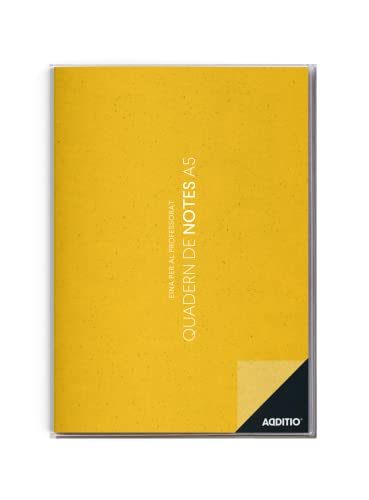 Caderno ADDITIO Professores Amarelo (A5 - 14.8x21cm) Additio - Cadernos e bloco de notas - A5, 14.8x21cm, 128 páginas, capa maleável