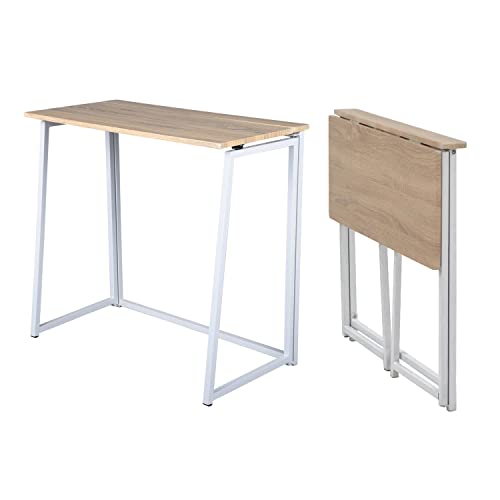 Secretária Custo MEUBLE COSY (Castanho - Aglomerado e Metal - 80x40x74 cm) Furnish 1 - Mesas - castanho, aglomerado, metal, 80x40x74 cm